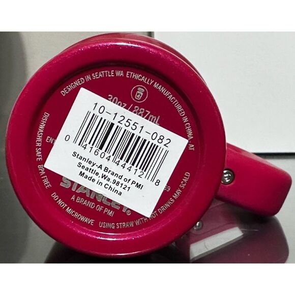 Stanley X e.l.f. Quencher H2.0 FlowState‎ Tumbler 30oz, RED DELICIOUS - Picture 4 of 4